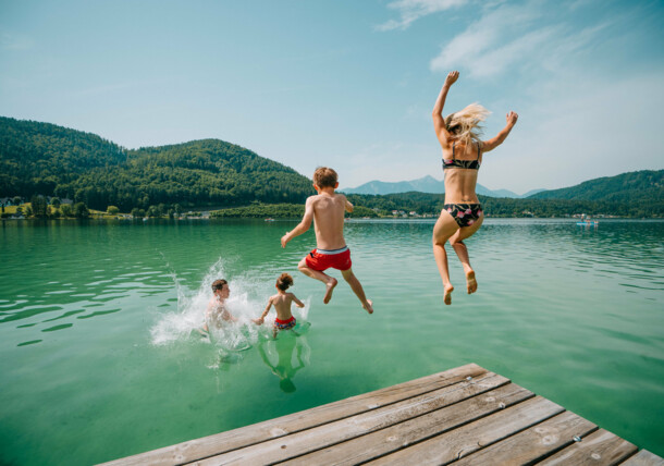     Zwemmen met het gezin - Klopeiner See / Klopeiner See
